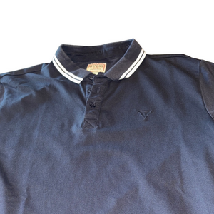 GUESS Men’s Medium Slim Fit Polo Shirt – Navy Blue